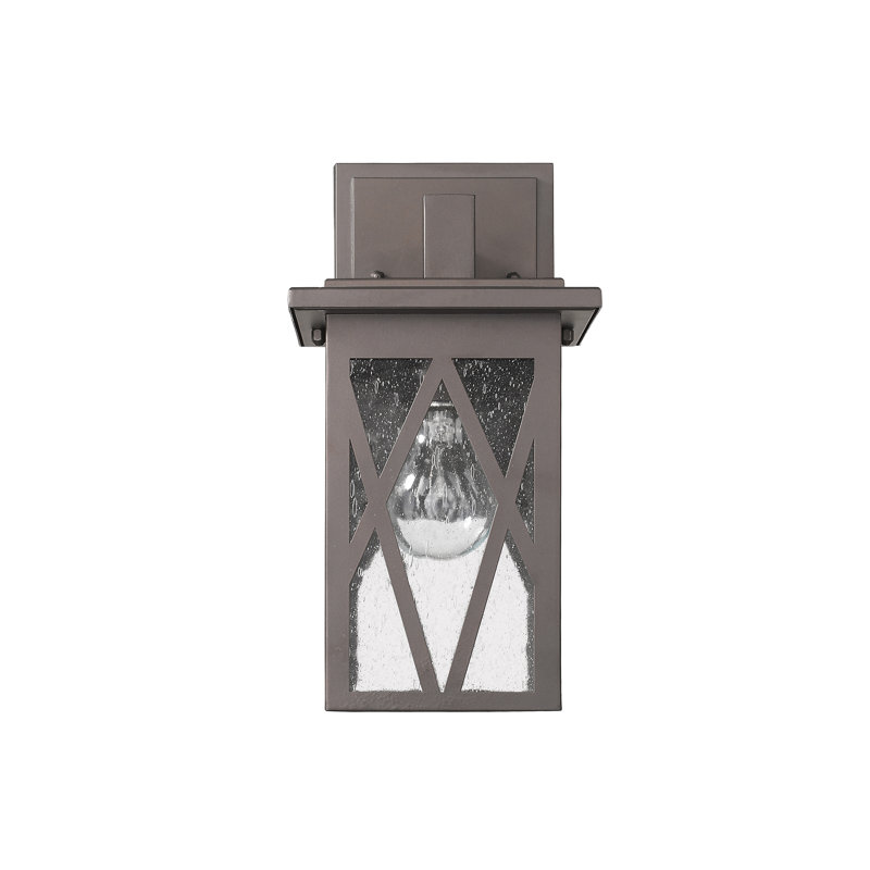 Dunphy Aluminum Wall Light, Rubbed Bronze, 11.5" H x 6" W x 7" D