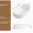 Oval Bathroom Sink Above Counter,19″ X 12″ White Porcelain Vessel Sink, Modern Vanity Bowl Sink, Art Ceramic Wash Basin