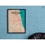 « chicago city map », reproduction d’impression sur affiche en couleur-22634037