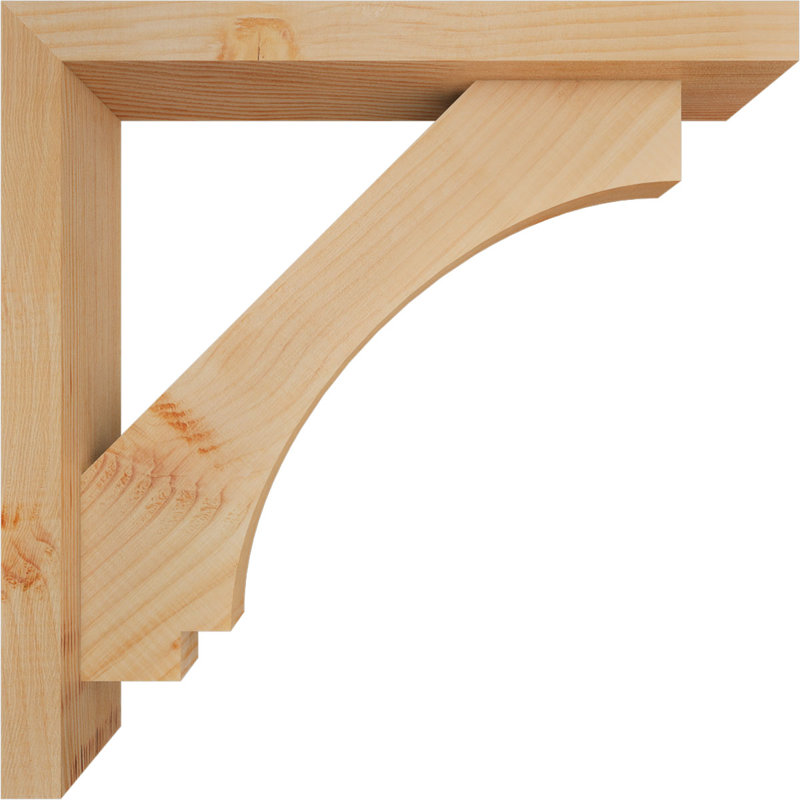 Support de bloc impérial avec entretoise décalée, 20 po x 20 po, Sapin Douglas de l 3 1/2 (lisse)