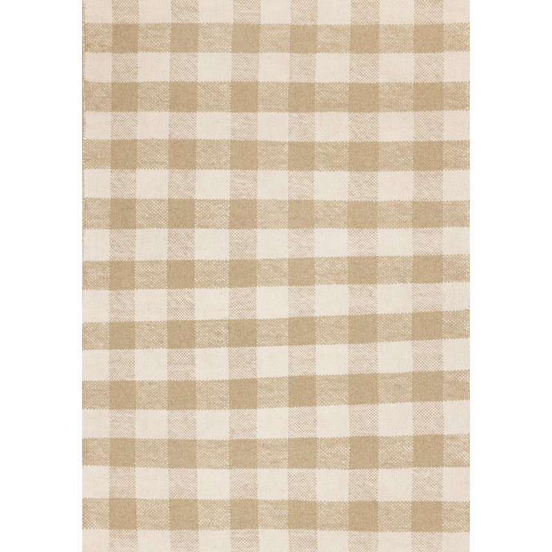 Tapis beige en laine à carreaux Concettino, Rectangle 5 pi 3 po x 7 pi 7 po