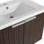 Meuble-lavabo de 30 po avec lavabo en résine, portes à fermeture douce, conception à fixation flottante