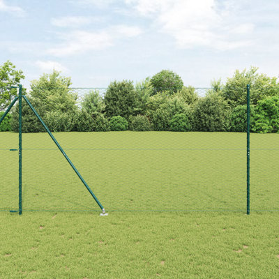 Hexagon Fence Green Steel