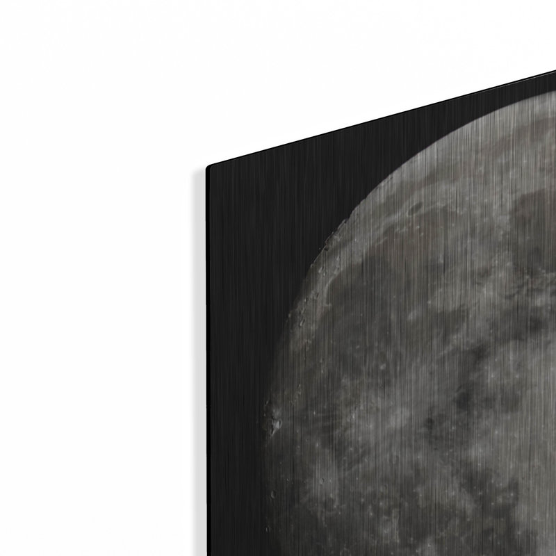 «The Moon», art mural en métal, H 24 po x l 24 po