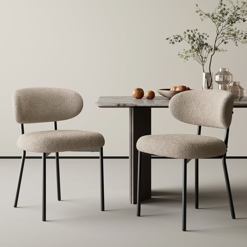 Chaises de salle à manger Boucle, 2, Chameau