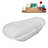 61" Streamline Soaking Freestanding Tub and Tray With Internal Drain-101697597