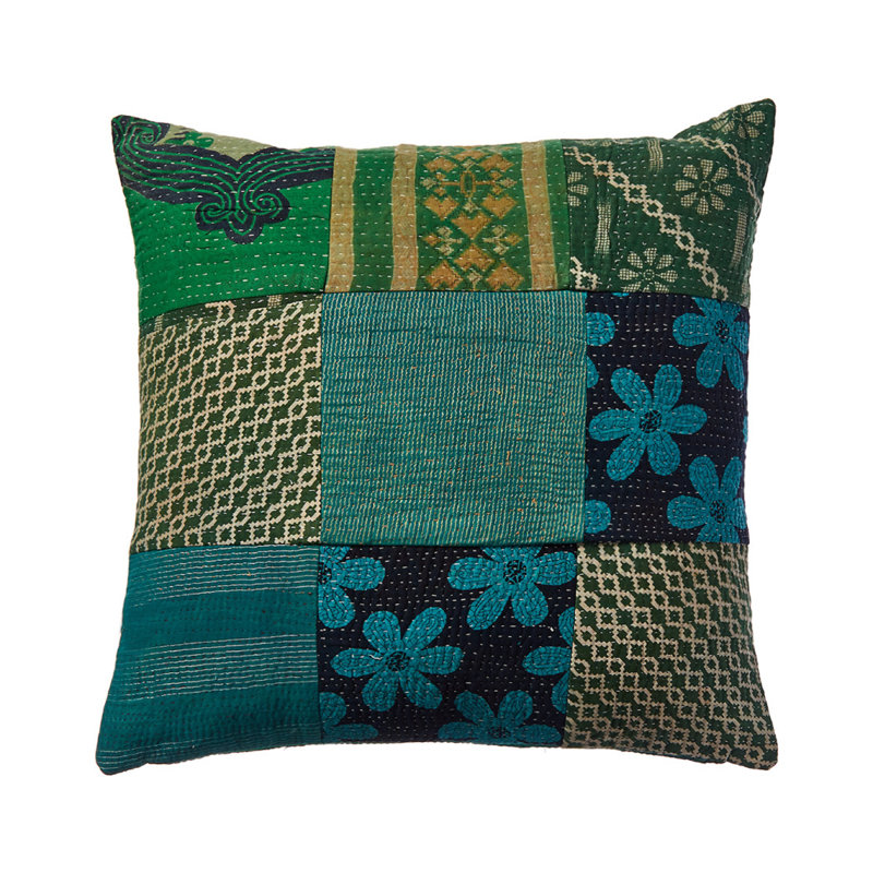 Oreiller One Of A Kind Overdye Kantha Dec