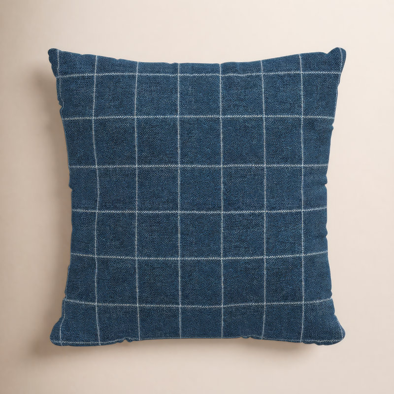 Housse de coussin carré en coton Iver, Plumes, 22 po x 22 po