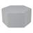 Pro Series Upholstered Hexagon Ottoman 18" Height-101256134
