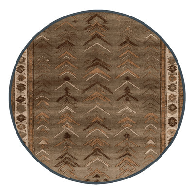 Tapis brun turc lavable à la machine