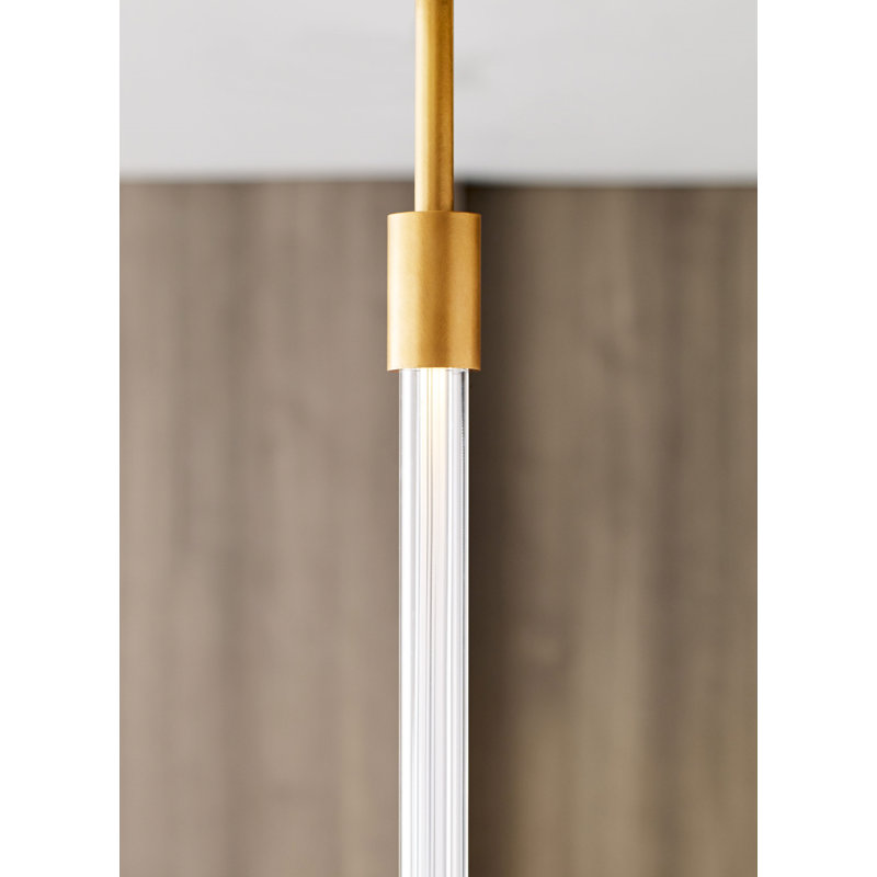 Phobos 1 - Light LED Pendant, Natural Brass