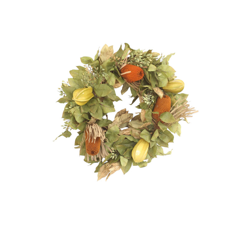 Feuilles de basilic avec baies naturelles et couronne de fruits Basil