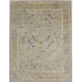 Transitional One-of-a-Kind Rectangle 9'2" X 12'1" Hand Knotted Area Rug
