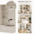 Multi-functional Hall Tree With Storage Shelves, Cabinet, And Bench – Can Be Used Separately-216441109
