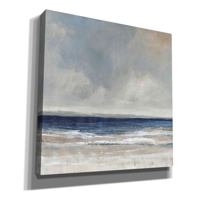 «Distant Land I» par Tim O'toole, art mural sur toile, H 37 po x l 37 po x P 1,5 po