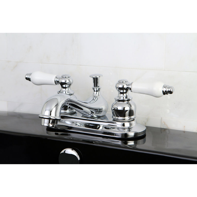 Elegant Traditional Polished Chrome Centerset Bathroom Sink Faucet