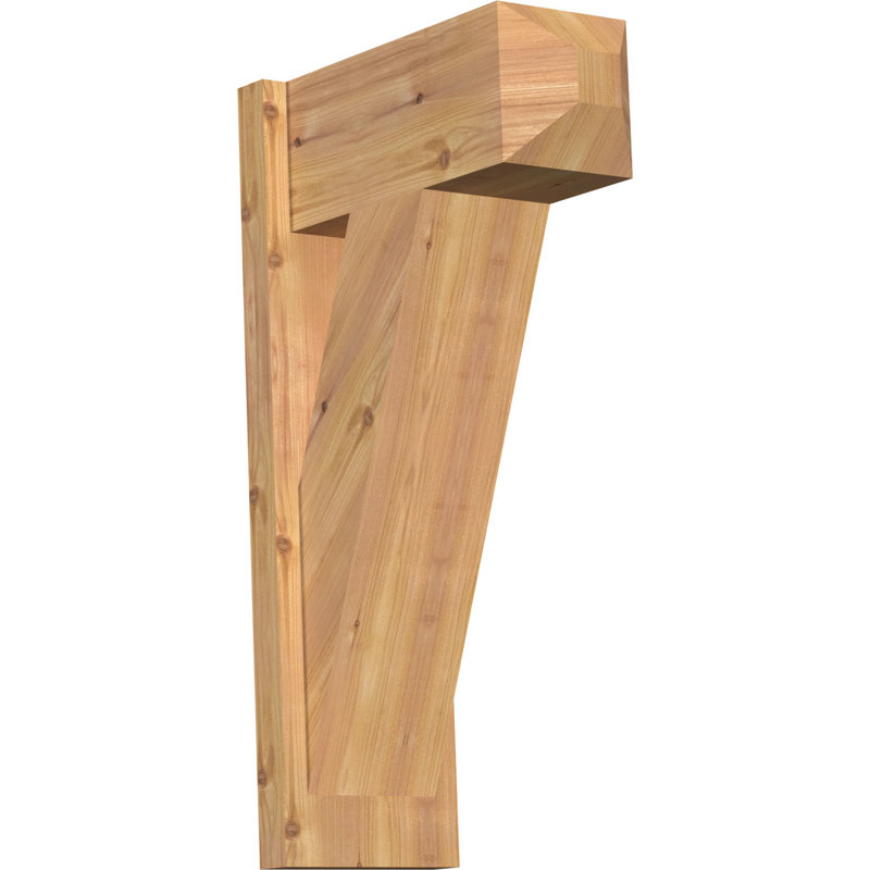 Artisan traditionnel en bois rustique, P 16 po x H 28 po, Cèdre rouge occidental l 7 1/2 po (lisse)