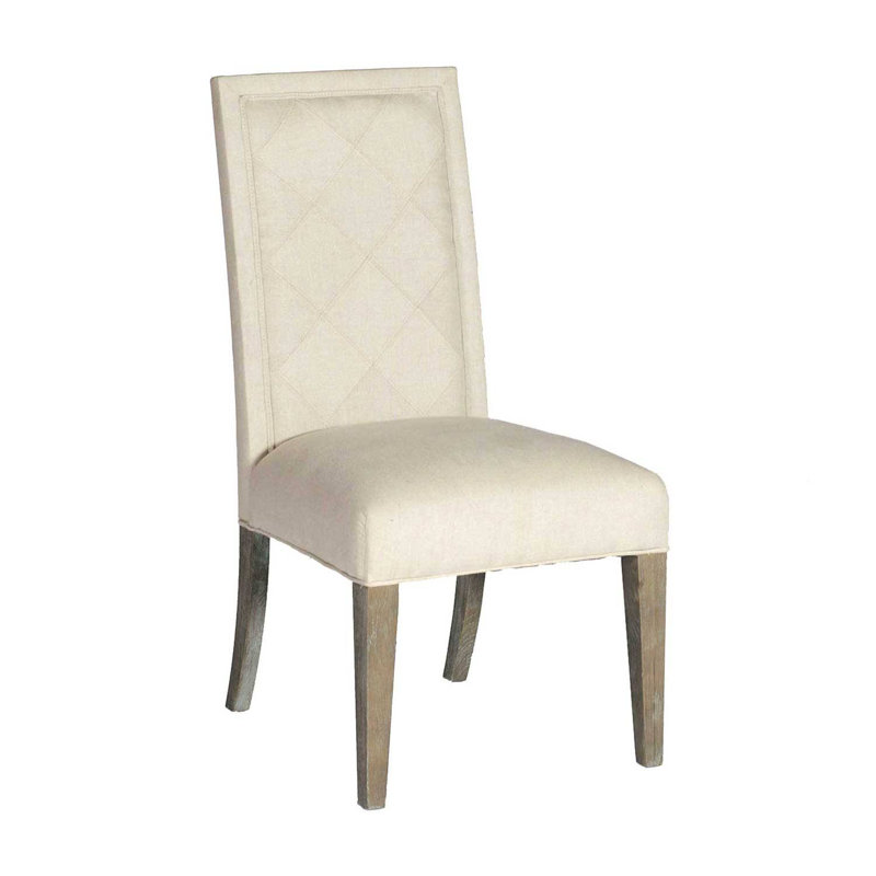 Verona Upholstered Side chair, Burnished Oak