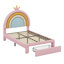 Structure de lit tapissier arc-en-ciel avec lit tiroir Princess-107330304