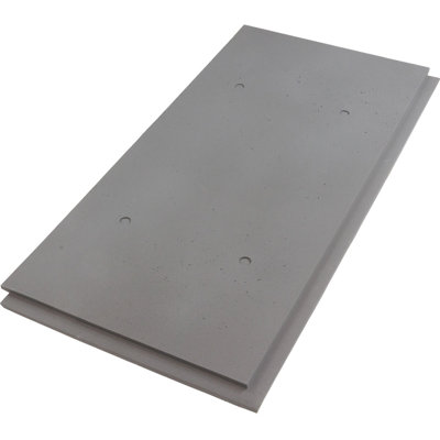 EverStone Modern Smooth Faux Concrete Panel, 48 1/4"W x 24 1/8"H x 7/8"D, Twilight