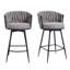 Tabouret de bar pivotant à motif courbé-1118160425-1291431362