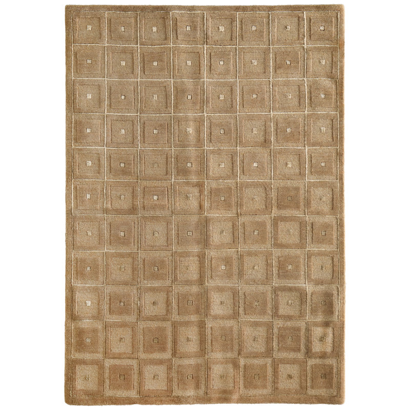 Tapis géométrique moderne Chadwick, Gris, Rectangle 7 pi 9 po x 9 pi 9 po