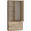 Jonathin 2 Door Solid + Manufactured Wood Wardrobe-1249795853