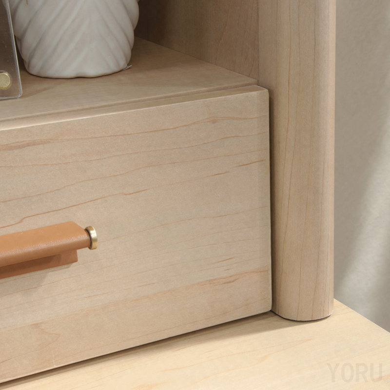 Bahut de bureau, tablettes réglables pour le bureau personnel - Brun