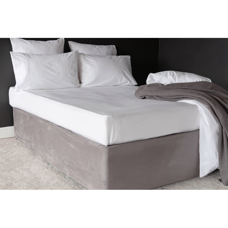 Cotton Blend Fitted Sheet, Small Single, 200, White