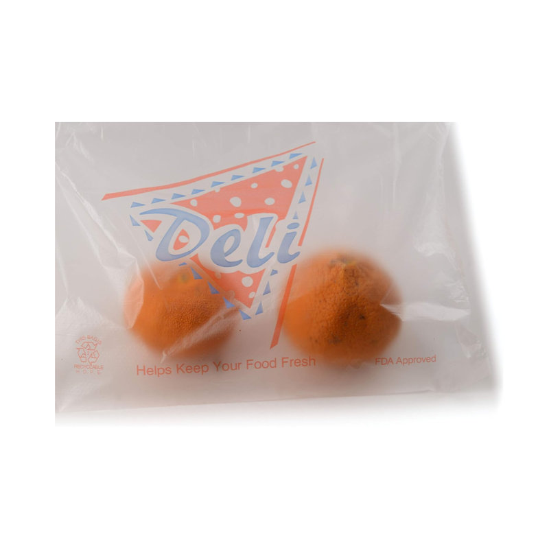 Sacs de selle en plastique transparent de 8,5 po x 8,5 po Ecoqualité avec logo imprimé - idéal pour les sandwichs, les charcuteries et les fromages (2000)