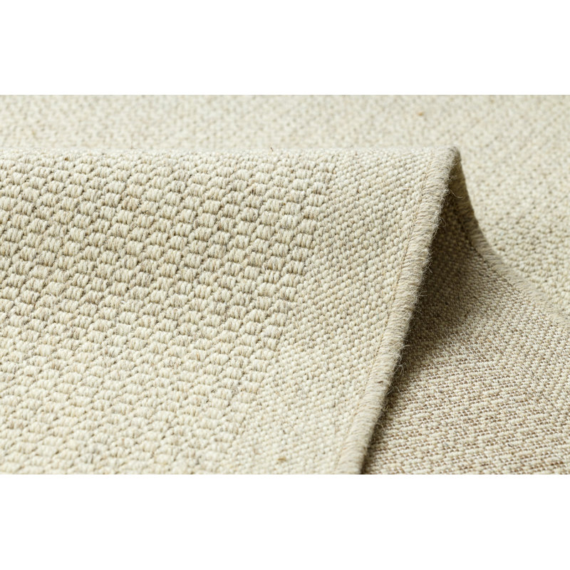 Paolina Solid Colour Wool Flatweave Area Rug, Rectangular 120 x 170 cm