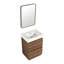 Meuble-lavabo moderne avec lavabo simple encastré et 2 tiroirs-325341461
