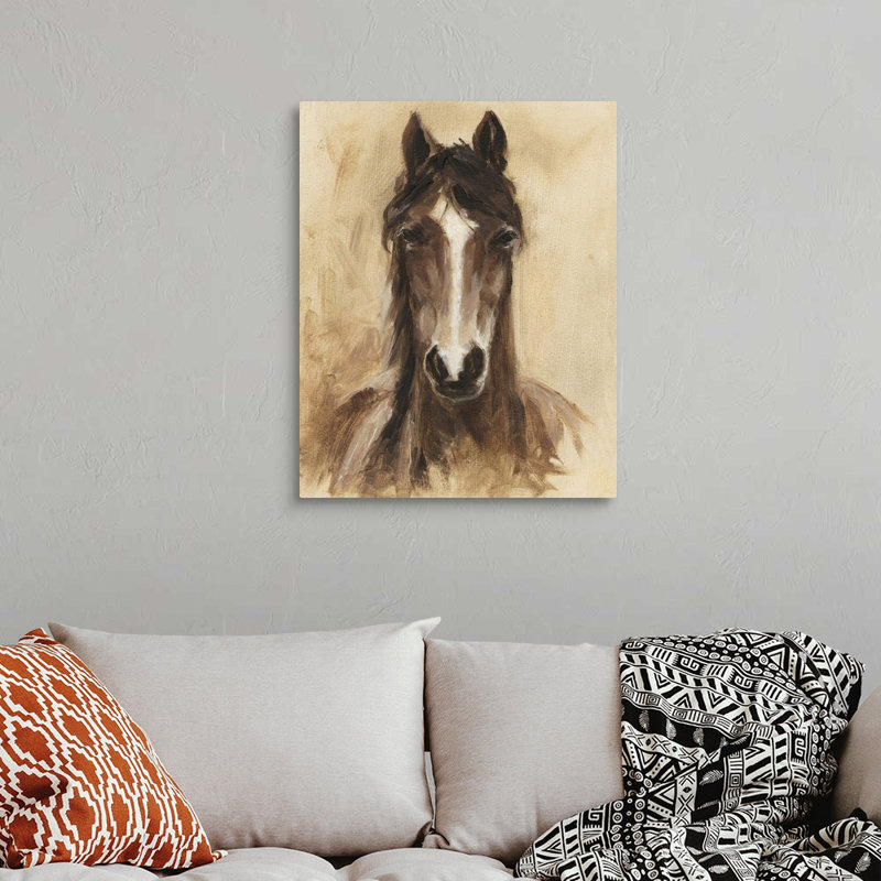 Art mural sur toile Western Ranch, H 30 po x l 24 po x P 1 po, Toile tendue