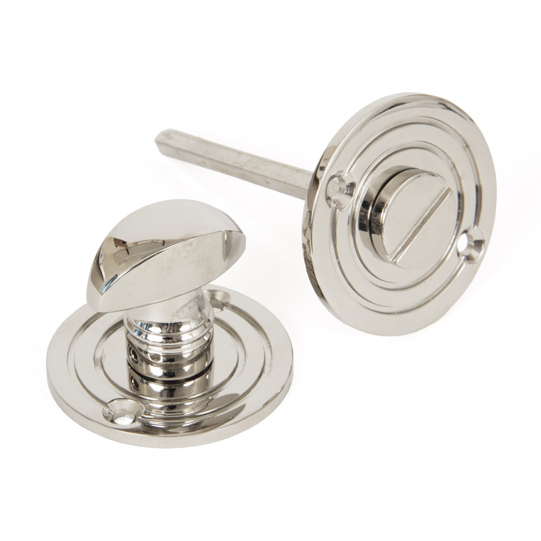 Polished Nickel Round Bathroom Thumbturn - Image 4