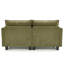 Canapé moderne en chenille vert moderne, canapé compact à 2 places avec deux ports de chargement USB et poches latérales, petit canapé pour chambre, bureau et appartement.-129240935