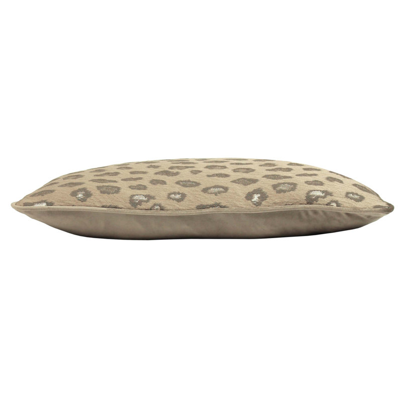 Animal Print Rectangular Cushion, Clay