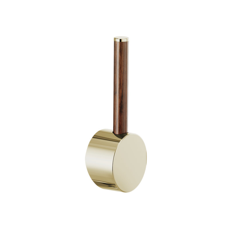 Odin® Pull-Down Prep Faucet with Arc Spout, Polished Nickel, Wood Lever