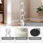 Ensemble de 2 décorations de table moderne en métal blanc / noir
