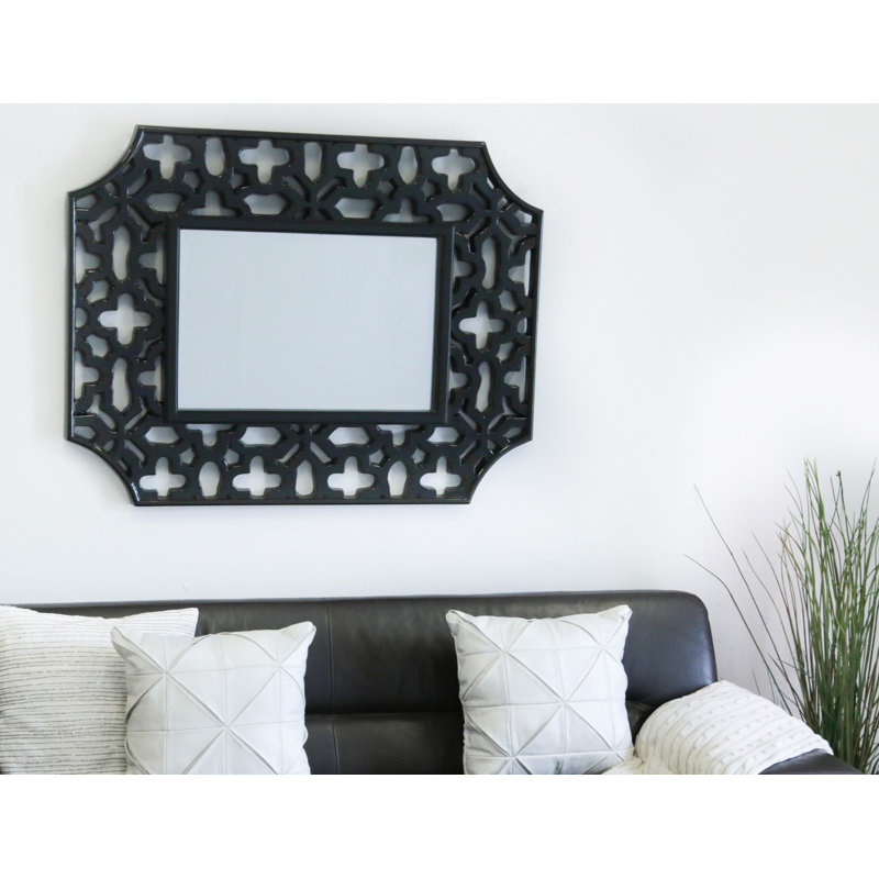 Miroir mural décoratif glam biseauté Bridgelands