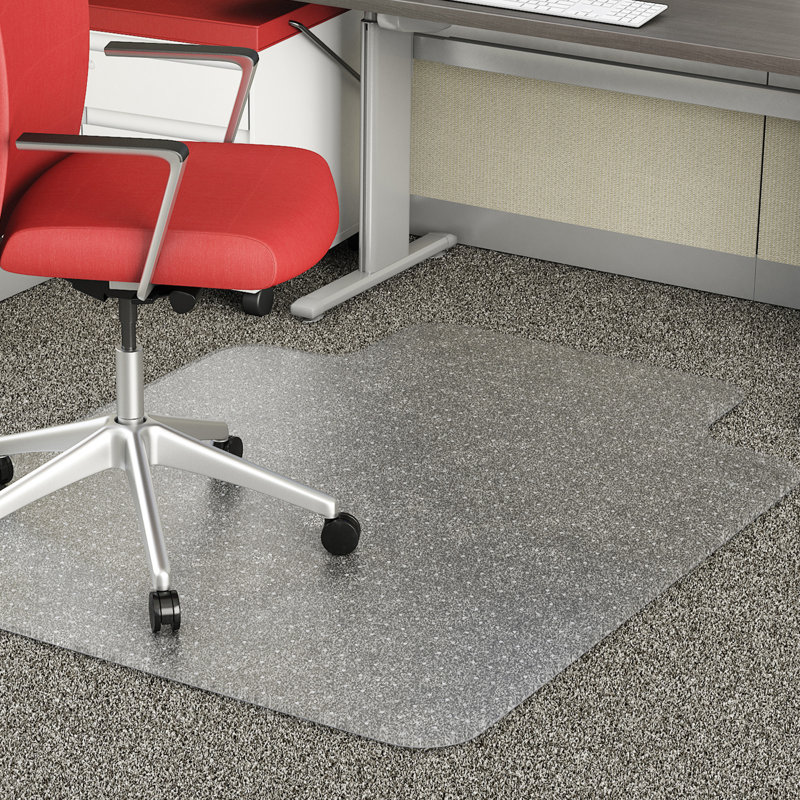 Tapis de chaise à bord biseauté et à poils courts, 45 po x 53 po