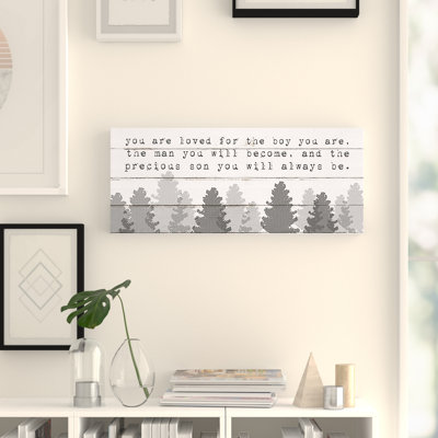 Décoration murale pour enfants «You Are Lived for the Precious Son You Are Forest» Cuthbertson