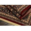 Tapis rouge/brun en laine wheeler Cirro-4255007