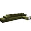 Canapé de salon en forme de L - 132 po, chenille, 6 coussins, rembourrage en mousse, sans assemblage, lit modulaire de 132 po pour le revêtement de chambre en chenille, assemblage-920905399