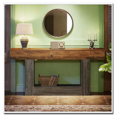 Console en bois, table d'appoint pour canapé, table de salon