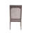 Farmhouse Upholstered Dining Chair in Distressed White