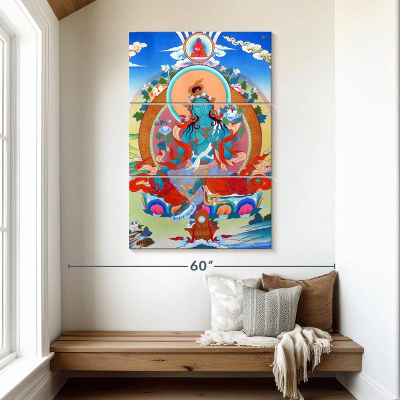 Adella Thangka tibétain, H 50 po x l 32 po