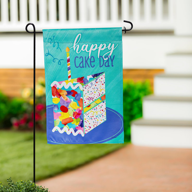 Drapeau de jardin réversible Birthday Party