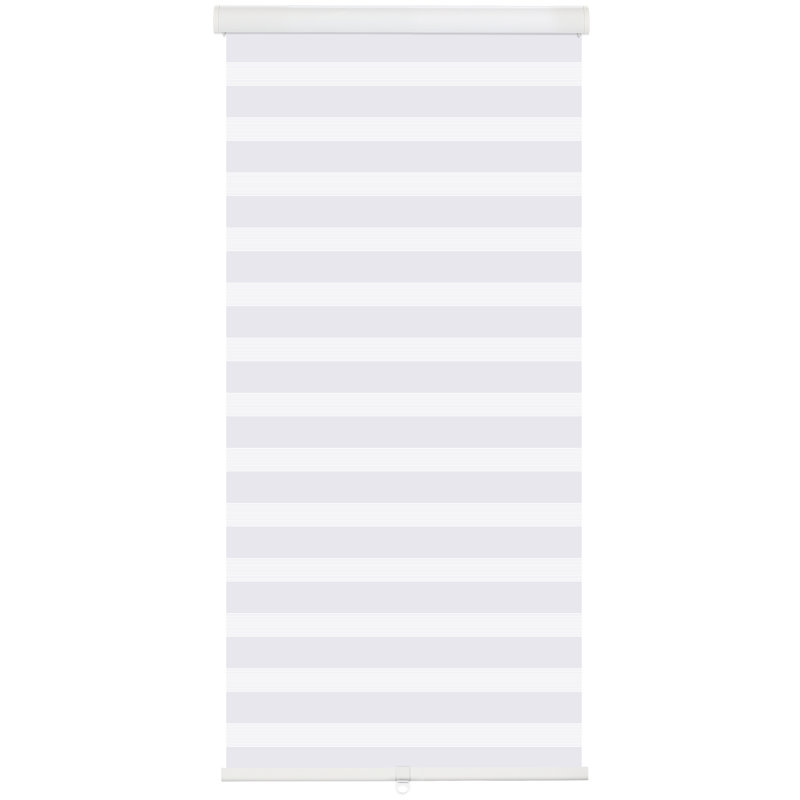 Rideau roulant semi-transparent obscurcissant sans cordon, Blanc, L 35 po x L 72 po
