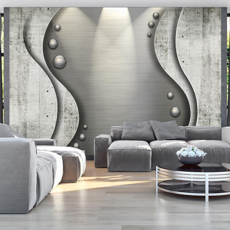 Murale fantaisie en métal Alysea, L 27 po x l 39 po, Non tissé