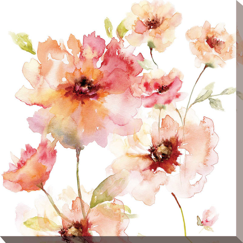 «Translucent I», reproduction de peinture à l'aquarelle, H 24 po x l 24 po x P 1,5 po, Toile tendue